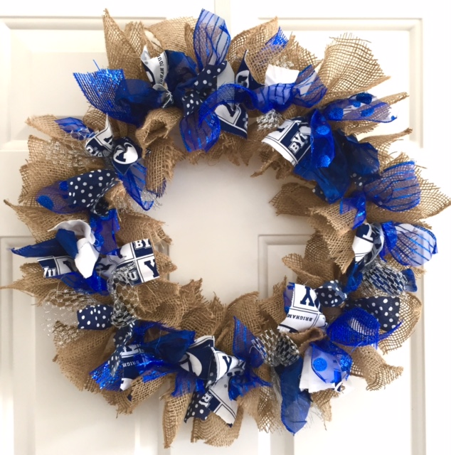 BYU Wreath